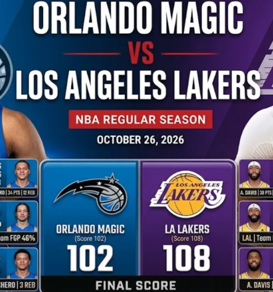 Orlando Magic vs Lakers Match Player Stats