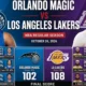 Orlando Magic vs Lakers Match Player Stats